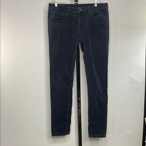 Patagonia Women's Fitted Everyday Corduroy Oasis Blue Navy Pants Sz 30